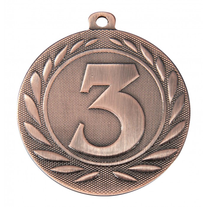 BRONZE 3RD PLACE 50MM MEDAL ***SPECIAL OFFER 50% OFF RIBBON PRICE***